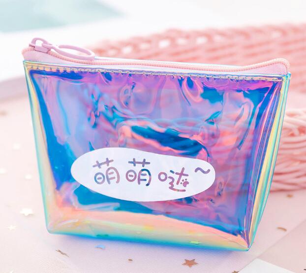 eTya Transparent Coin Purse Women Small Wallet Female Change Purses Mini Children's Pocket Wallets Key Card Holder PVC Hand bags