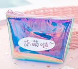 eTya Transparent Coin Purse Women Small Wallet Female Change Purses Mini Children's Pocket Wallets Key Card Holder PVC Hand bags