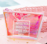 eTya Transparent Coin Purse Women Small Wallet Female Change Purses Mini Children's Pocket Wallets Key Card Holder PVC Hand bags