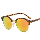 Hot  Sunglasses Women Popular Brand Designer Retro men Summer Style Sun Glasses Rivet Frame Colorful Coating Shades