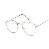 Polygonal Sunglasses Women Glasses Lady Luxury Retro Metal Sun Glasses Female Vintage Mirror Oculos De Sol Feminino UV400