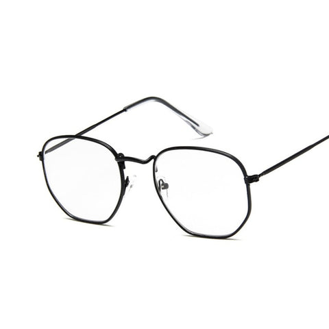 Polygonal Sunglasses Women Glasses Lady Luxury Retro Metal Sun Glasses Female Vintage Mirror Oculos De Sol Feminino UV400