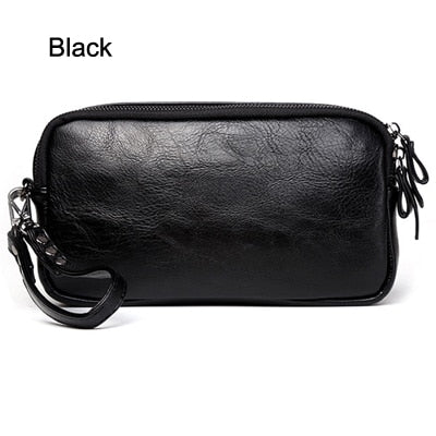 JASON TUTU 2019 New Listing Casual Men leather bag Clutch wallets purse Unisex Women handbag phone bag Bolsas free shipping B532
