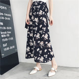 25 Colors 2019 Bohemian High Waist Floral Print Summer Skirts Womens Boho Asymmetrical Chiffon Skirt Maxi Long Skirts For Women