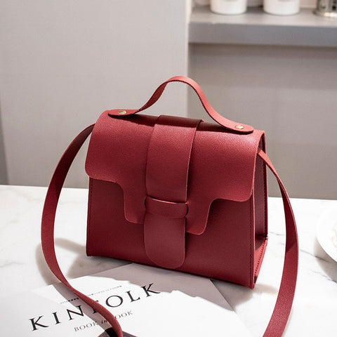 Small Handbag Crossbody Bags for Women Girls 2019 Summer Pink Black Leather Flap Ladies Hand Messenger Bag Mini Purses Bolsa